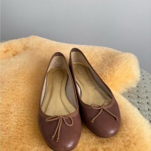 J. Crew Brown Women's Flats with Bow Accent